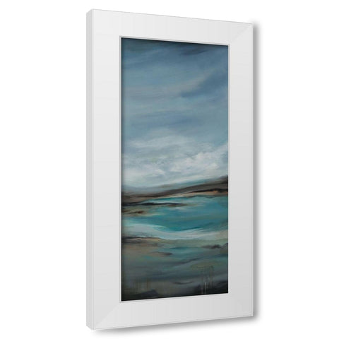 Pondering B White Modern Wood Framed Art Print by Hinz