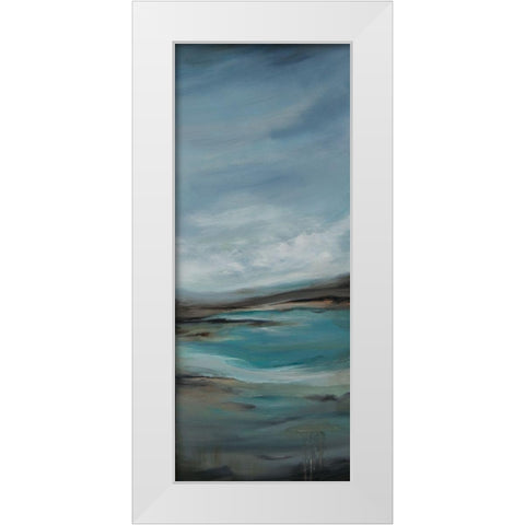 Pondering B White Modern Wood Framed Art Print by Hinz