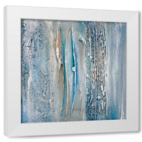 Texturescape III White Modern Wood Framed Art Print by Hinz