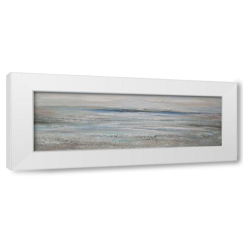 Texture Seascape White Modern Wood Framed Art Print by Hinz