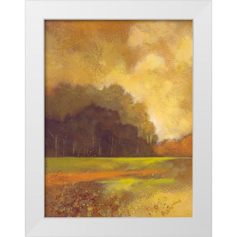 Autumn Forest II White Modern Wood Framed Art Print by Larson