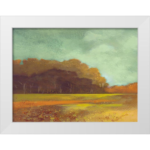 Larson Landscape White Modern Wood Framed Art Print by Larson