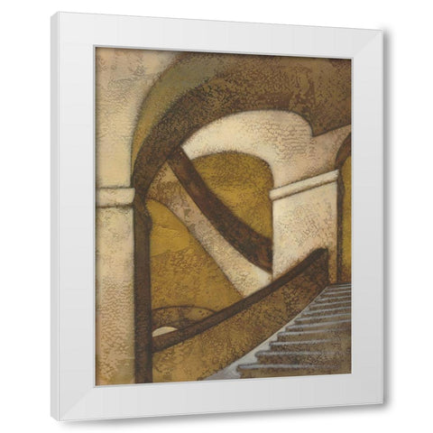 Walk With Me White Modern Wood Framed Art Print by Larson