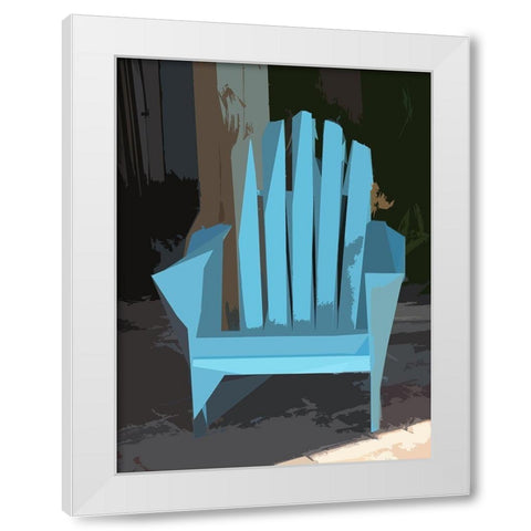 Adirondack I White Modern Wood Framed Art Print by Mack