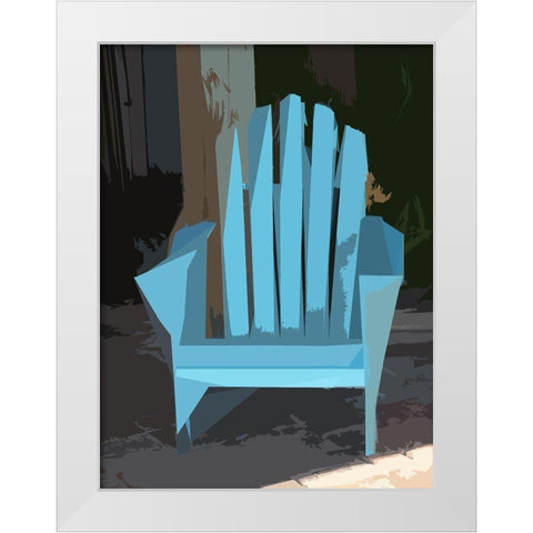 Adirondack I White Modern Wood Framed Art Print by Mack