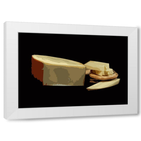 And Cheese I White Modern Wood Framed Art Print by Mack