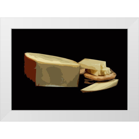 And Cheese I White Modern Wood Framed Art Print by Mack