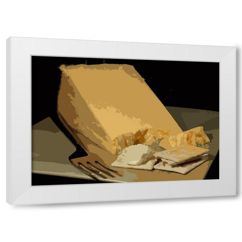 And Cheese II White Modern Wood Framed Art Print by Mack
