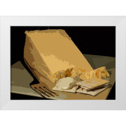And Cheese II White Modern Wood Framed Art Print by Mack