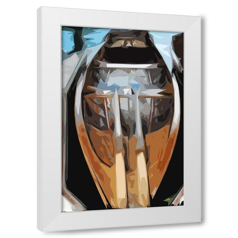 Gently Down the Stream White Modern Wood Framed Art Print by Mack