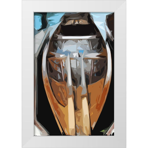 Gently Down the Stream White Modern Wood Framed Art Print by Mack