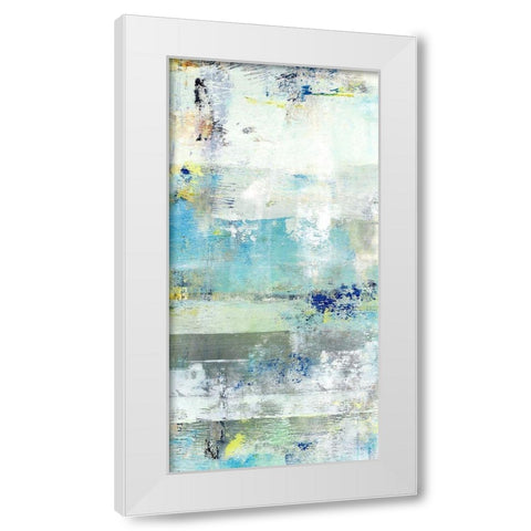 Painted Coast II White Modern Wood Framed Art Print by King