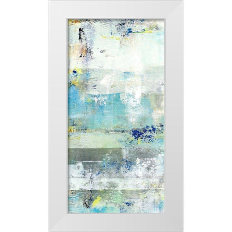 Painted Coast II White Modern Wood Framed Art Print by King