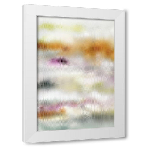Blurred Lines I White Modern Wood Framed Art Print by King