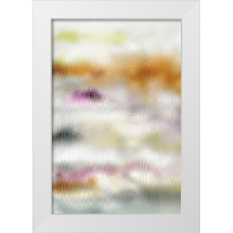Blurred Lines I White Modern Wood Framed Art Print by King