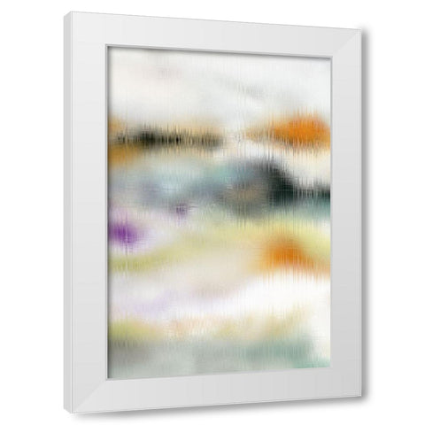 Blurred Lines II White Modern Wood Framed Art Print by King