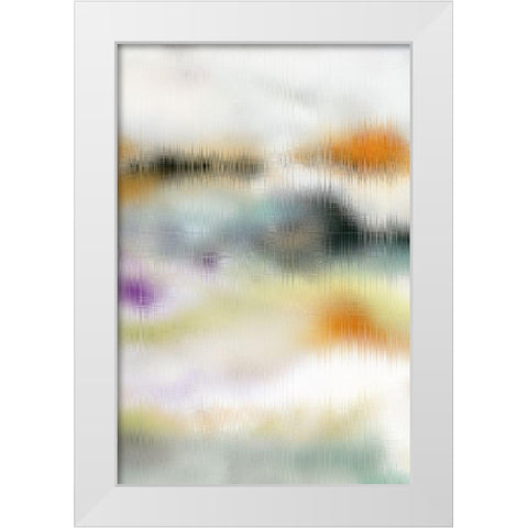 Blurred Lines II White Modern Wood Framed Art Print by King