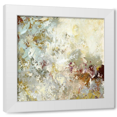 Layered Paint II White Modern Wood Framed Art Print by King