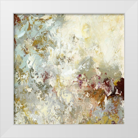 Layered Paint II White Modern Wood Framed Art Print by King