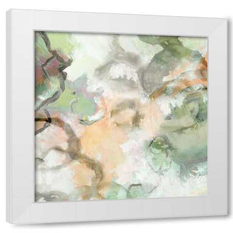 Sketch II White Modern Wood Framed Art Print by King