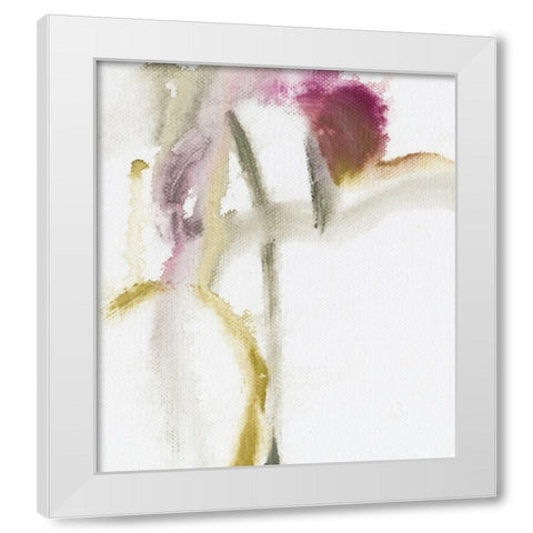 Softness II White Modern Wood Framed Art Print by King