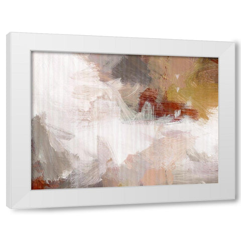 Urban Fall White Modern Wood Framed Art Print by King