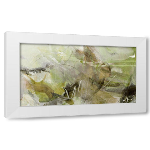 Xpress I White Modern Wood Framed Art Print by King