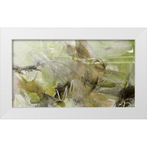 Xpress I White Modern Wood Framed Art Print by King