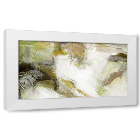 Xpress II White Modern Wood Framed Art Print by King