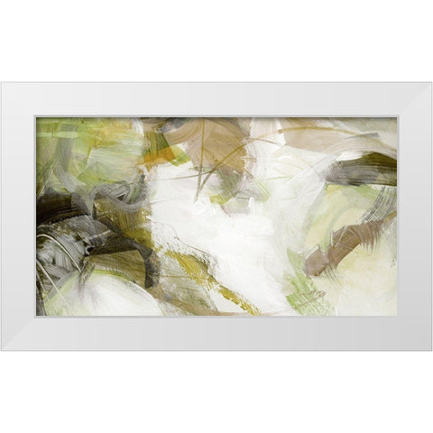 Xpress II White Modern Wood Framed Art Print by King