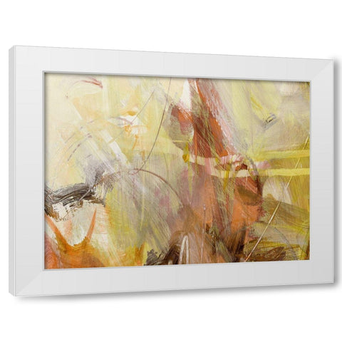 Xpress Rust White Modern Wood Framed Art Print by King