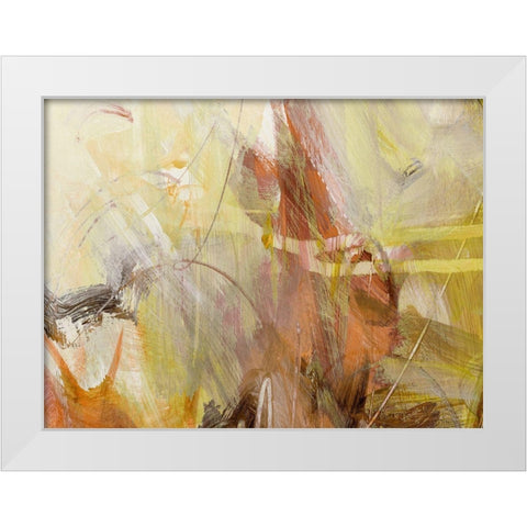 Xpress Rust White Modern Wood Framed Art Print by King