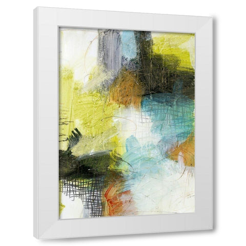 Patch II White Modern Wood Framed Art Print by King