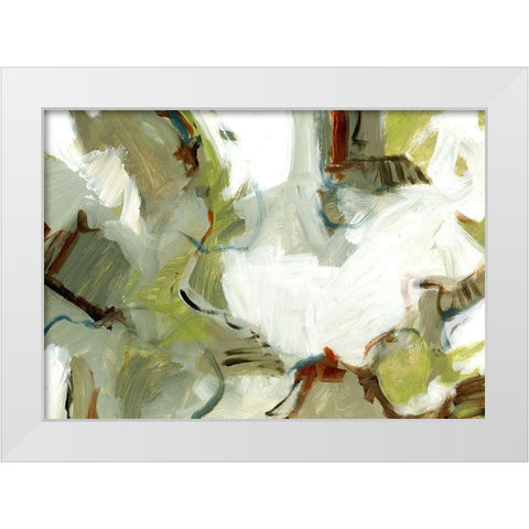 Travelers Sage White Modern Wood Framed Art Print by King
