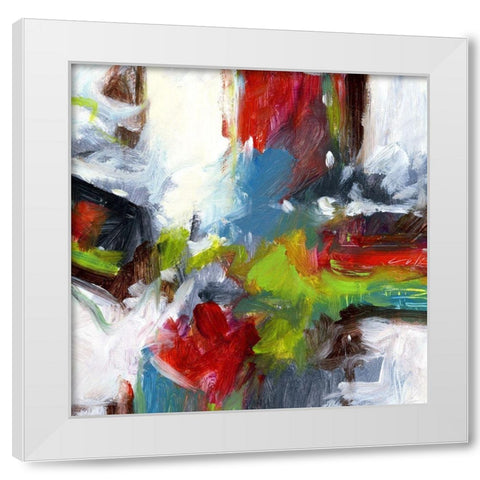 Urban II White Modern Wood Framed Art Print by King