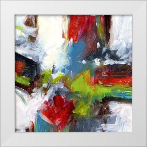 Urban II White Modern Wood Framed Art Print by King
