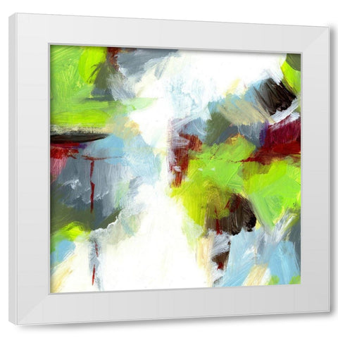 Urban III White Modern Wood Framed Art Print by King