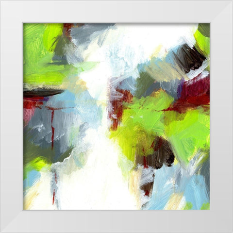 Urban III White Modern Wood Framed Art Print by King