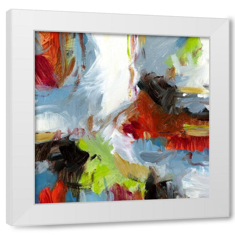 Urban V White Modern Wood Framed Art Print by King