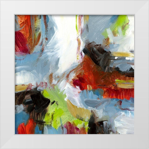 Urban V White Modern Wood Framed Art Print by King