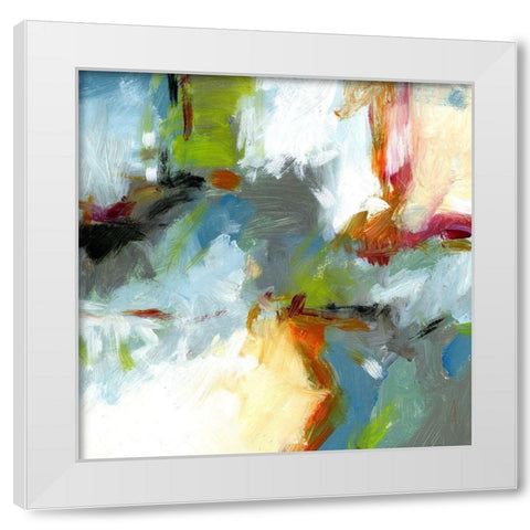 Urban VI White Modern Wood Framed Art Print by King