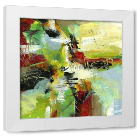 Colorwave White Modern Wood Framed Art Print by King