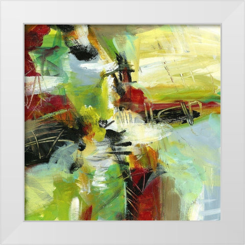Colorwave White Modern Wood Framed Art Print by King