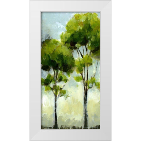 Tree II White Modern Wood Framed Art Print by King