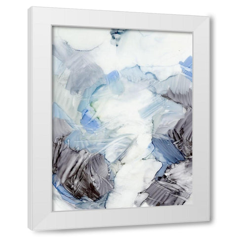 Freeze Frame I White Modern Wood Framed Art Print by King