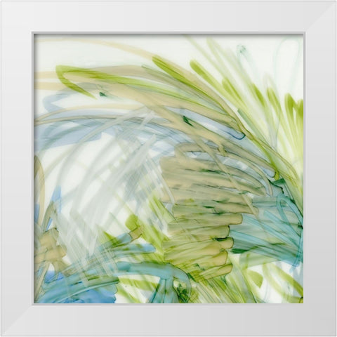 Palm Gesture I White Modern Wood Framed Art Print by King