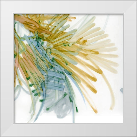 Palm Gesture IV White Modern Wood Framed Art Print by King