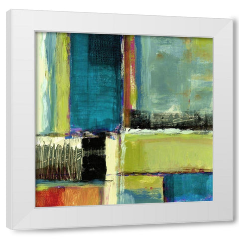 Varieties I White Modern Wood Framed Art Print by King