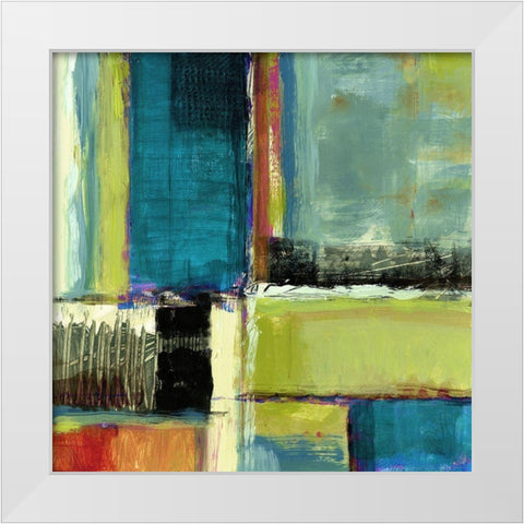 Varieties I White Modern Wood Framed Art Print by King
