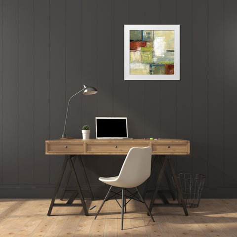 Varieties II White Modern Wood Framed Art Print by King